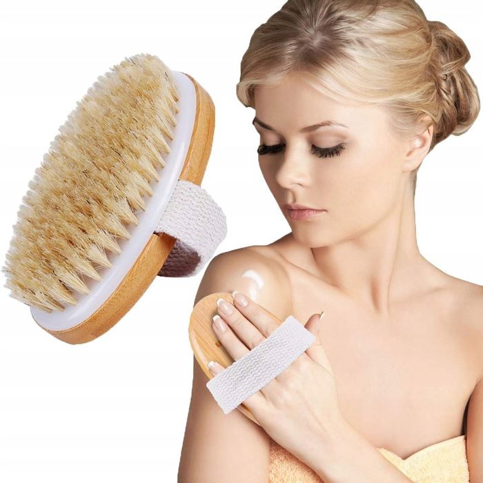 Szczotka do masażu i mycia ciała z miękkim włóknem