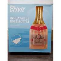 Materac dmuchany plażowy crivit inflatable rose bottle 190x83 cm