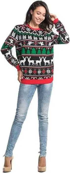 Nowy sweter/bluzka/sweterek/Boże narodzenie/święta/ LED ! XXL! 7261!