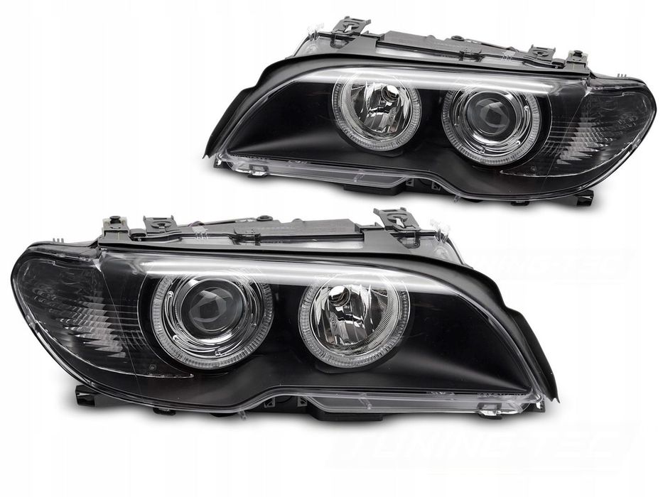 Reflektory Lampy kpl Ringi Angel Eyes Tuning Xenon Bmw 3 E46 Lift FL Coupe