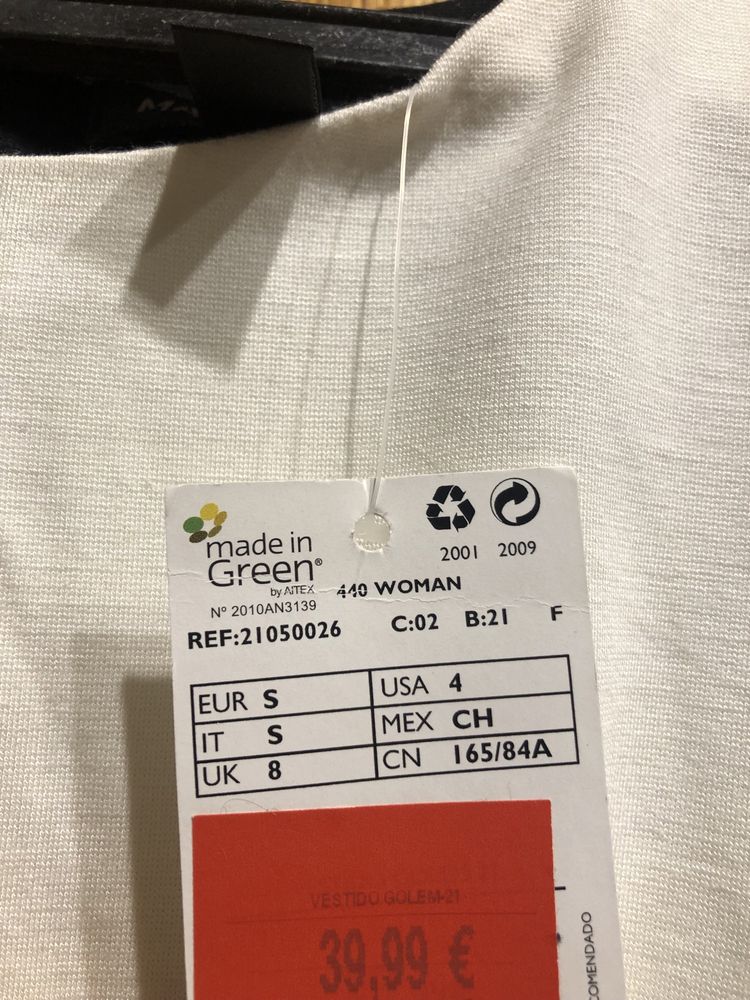 Vestido formal novo mango