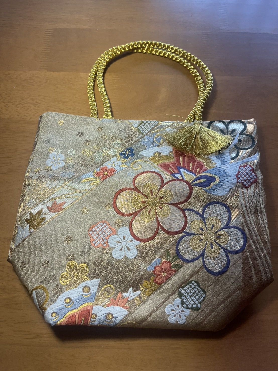 Torebka ręcznie zrobiona z japońskiego kimono