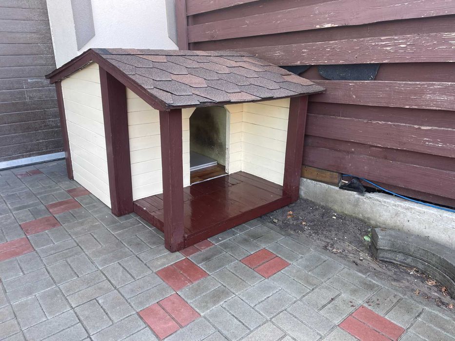 Будка термобудка для собаки с террасой  160*118*106