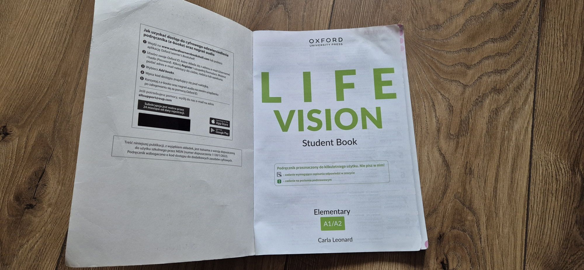 Podręcznik język angielski Life Vision A1/A2 Student Book