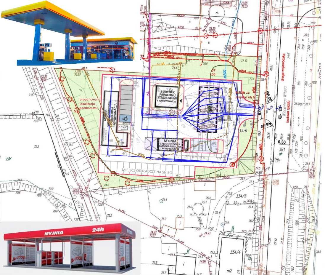 Dz. Inw. pod market/st.paliw itp.(Bp),3,823m2,m.pow.Sulęcin,dr.woj.138