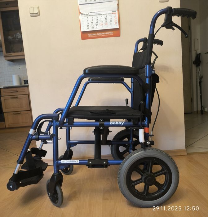 Wózek inwalidzki transportowy VERMEIREN składany