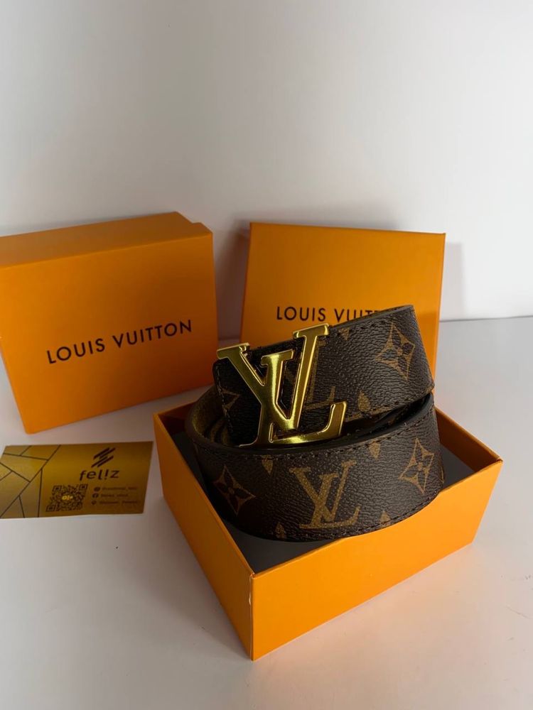 Pasek męski Louis Vuitton monogram w pudełku