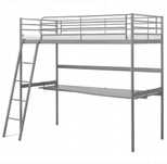 Łóżko piętrowe IKEA SVÄRTA 200 x 90 z materacem i biurkiem