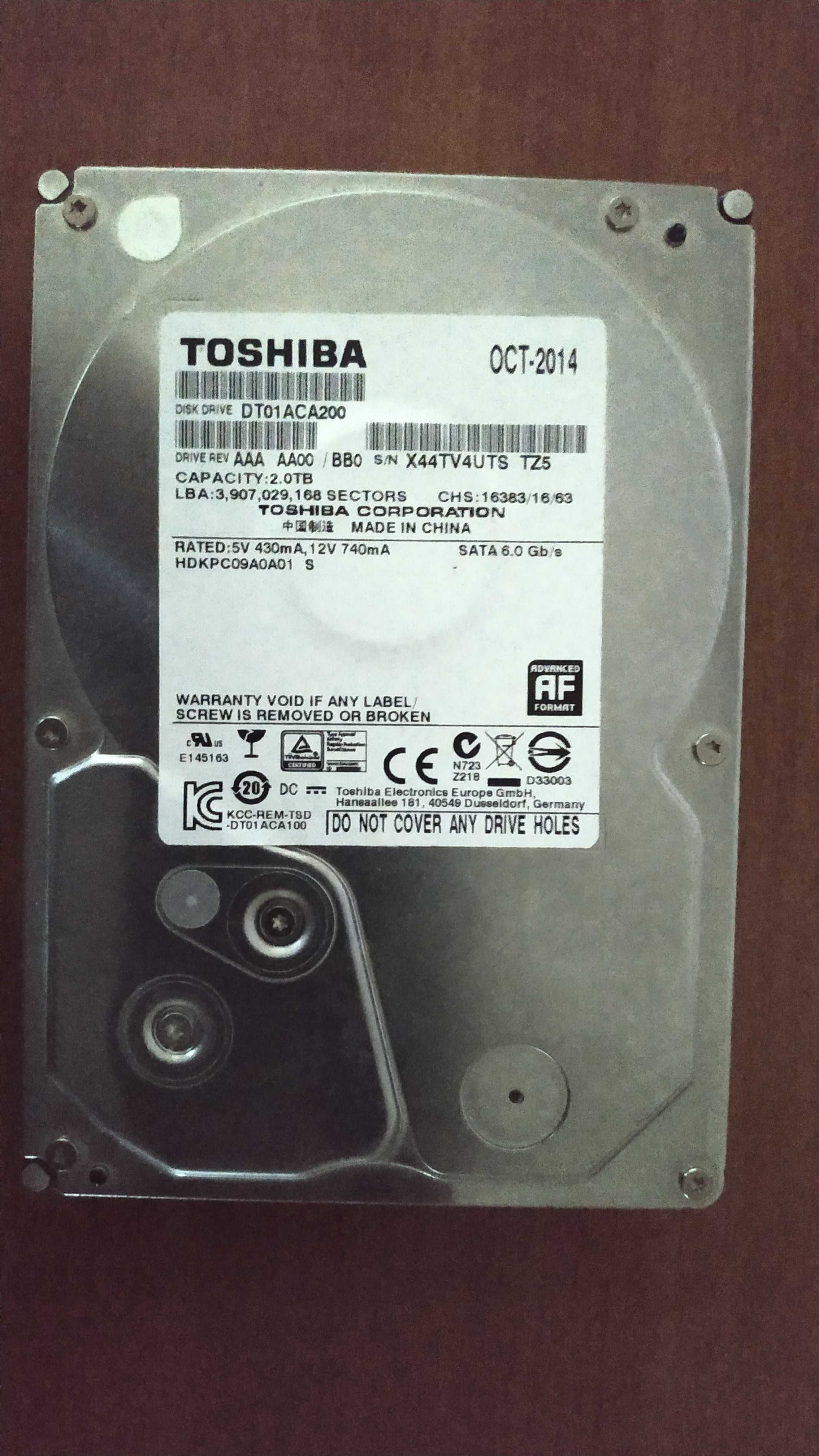 Диск HDD 2T Toshiba