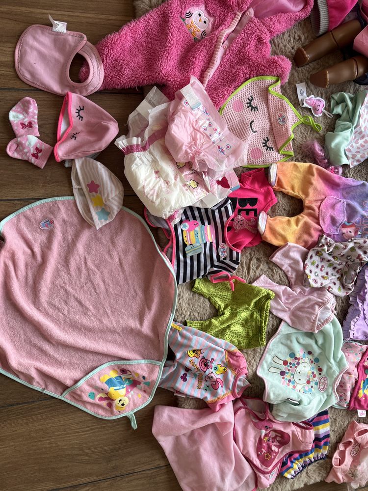 Duży zestaw baby born 2 lalki