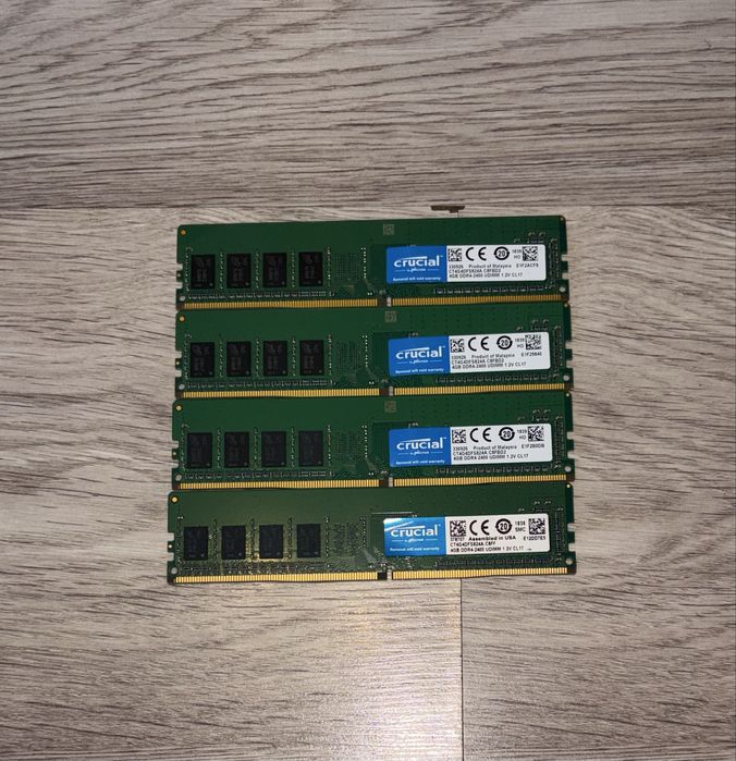 4x4GB RAM DDR4-2400 UDIMM 1.2C CL17