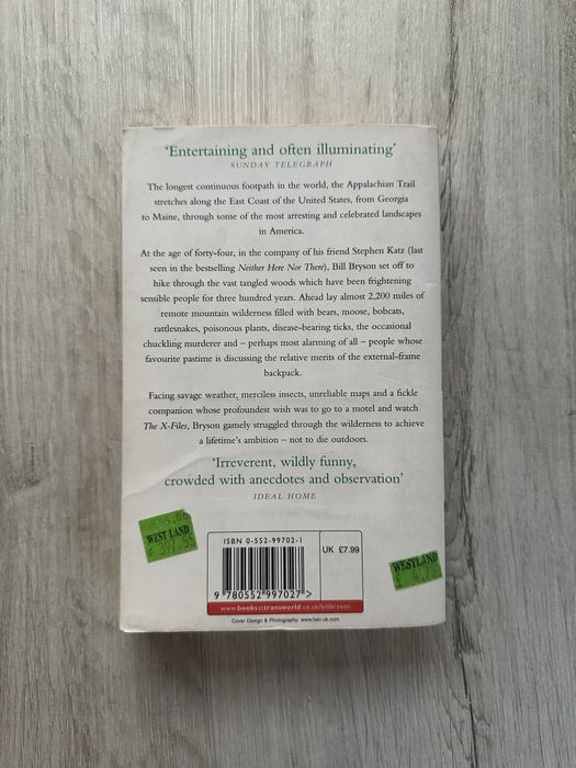 Книга A walk in the woods (Bill Bryson)