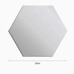 Lustro Akrylowe Hexagon 10 cm - 12 sztuk