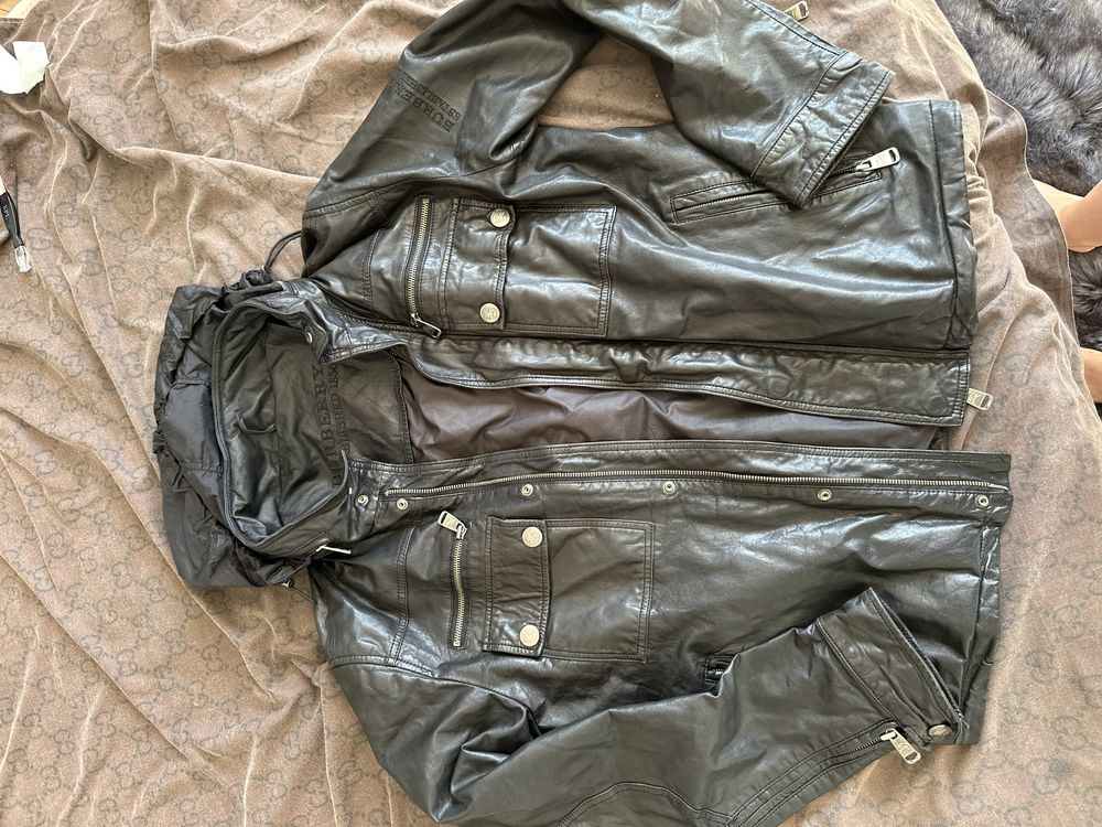 Шкіряна куртка BURBERRY