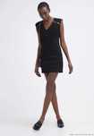 Balmain Pierre sukienka skóra tuba 36 czarna