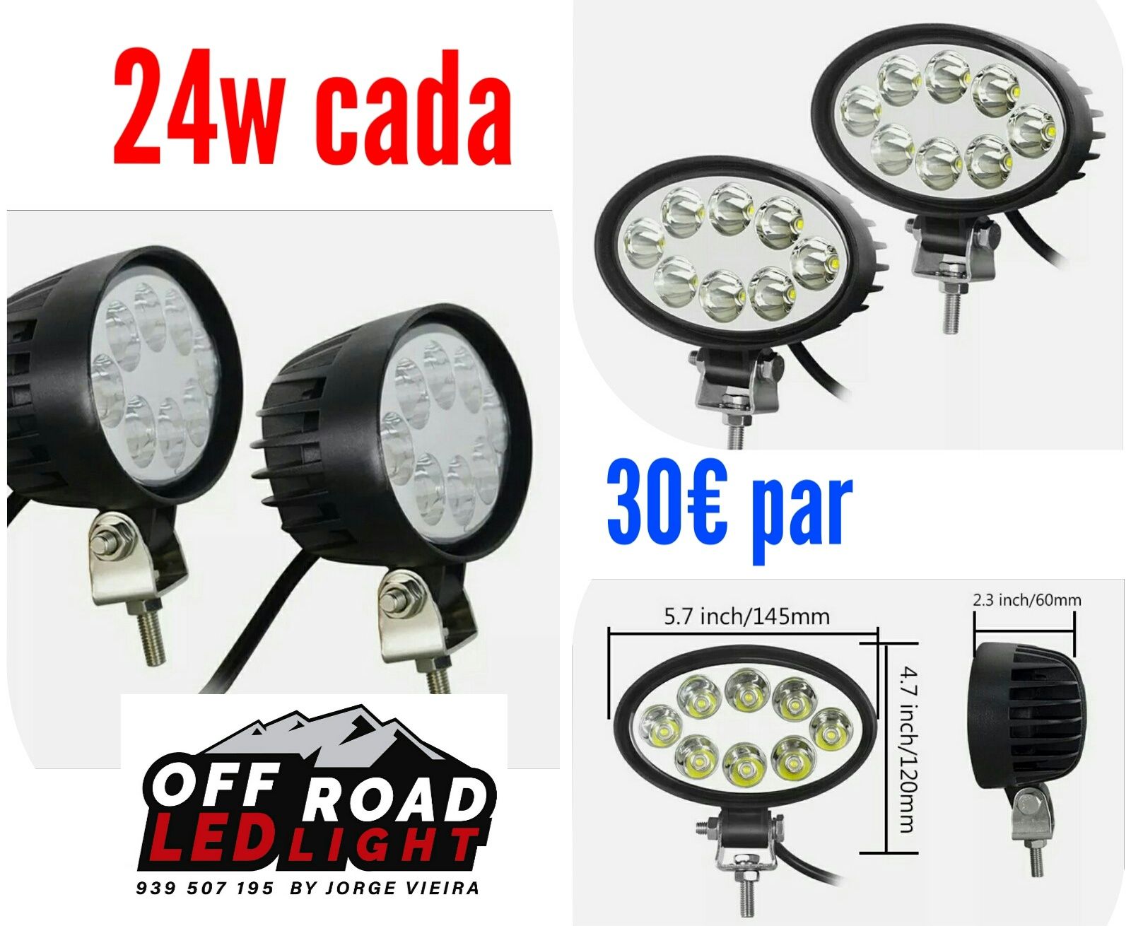 Par focos led 18w