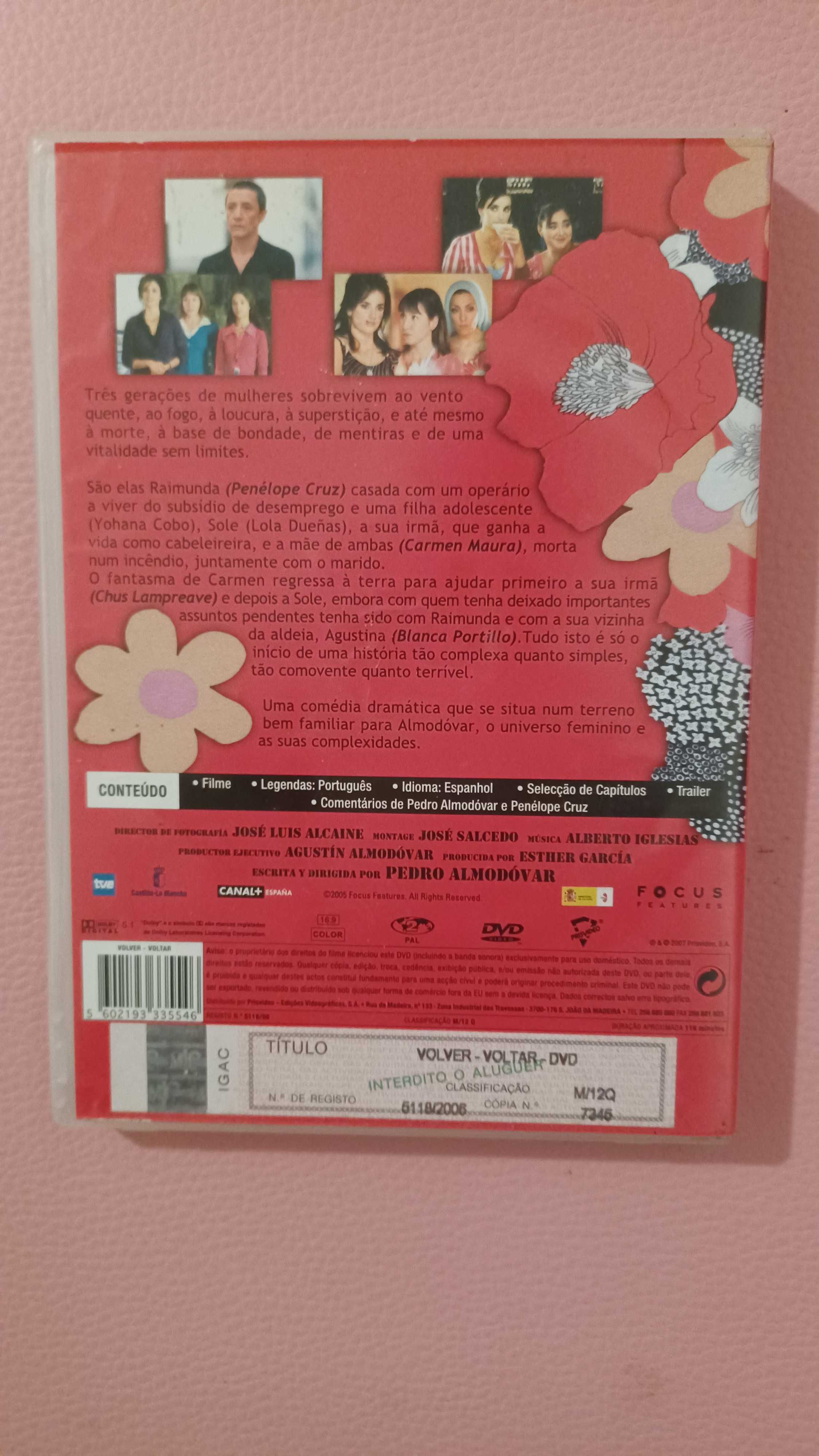 FILME - VOLVER de Pedro Almodovar (dvd)