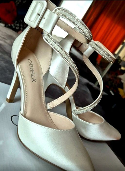 Buty ślubne perłowe NOWE