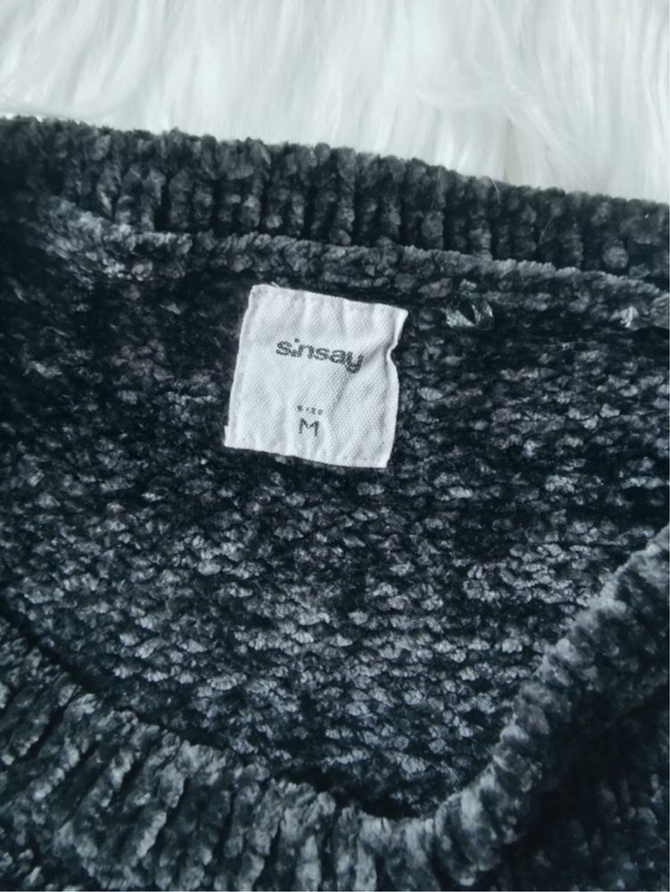 Sweterek ciepły ciemnozielony (M)