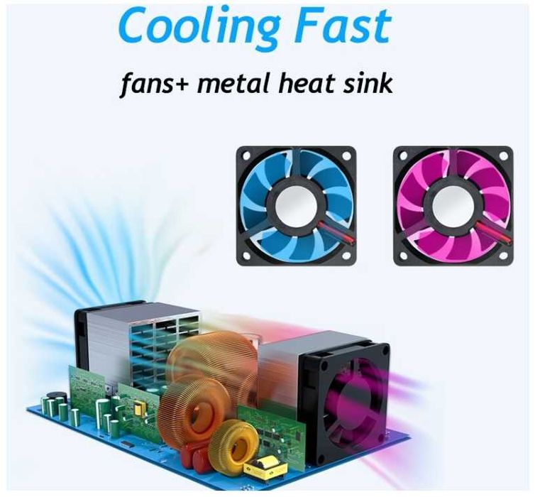 EAFC 2000W інвертор 12V/220V (перетворювач) инвертор преобразователь