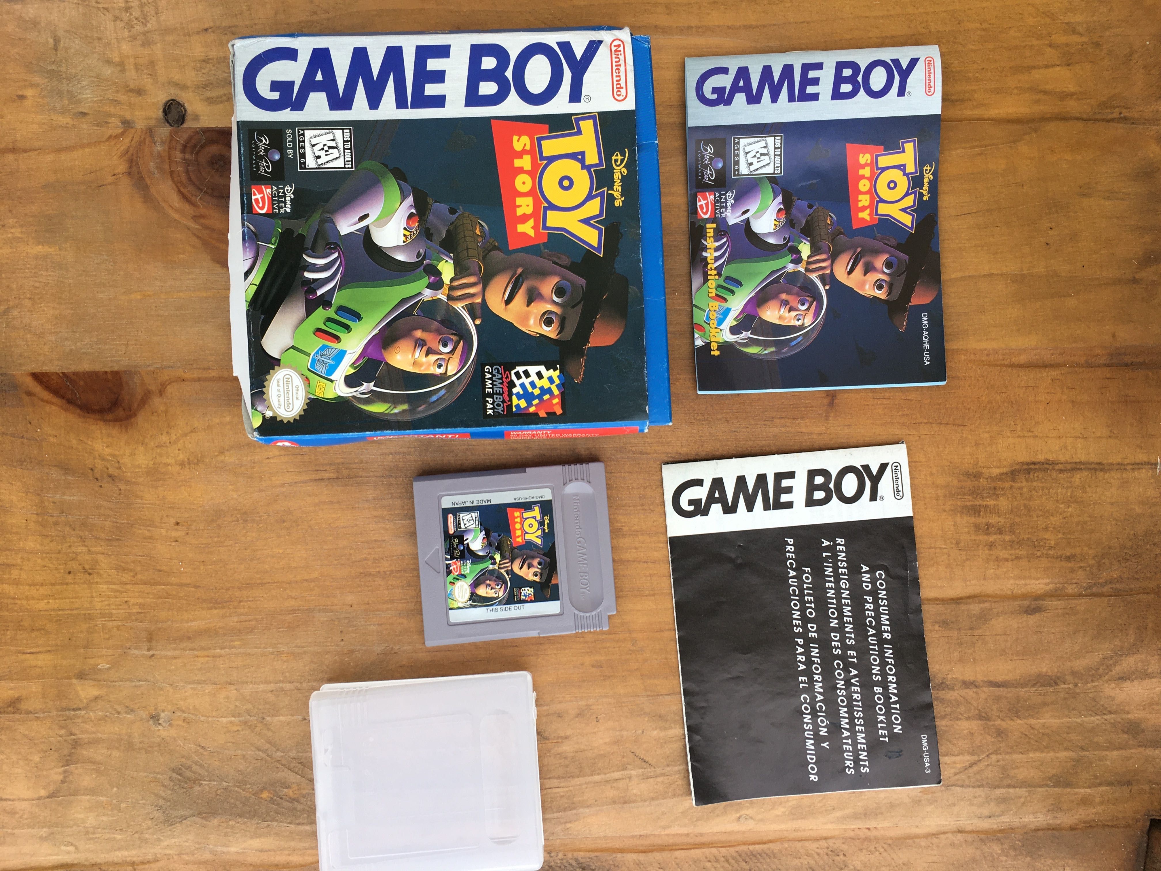 Gra GameBoy Toy Story Game Boy Pudełko