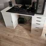 Biurko Ikea białe, 140 cm