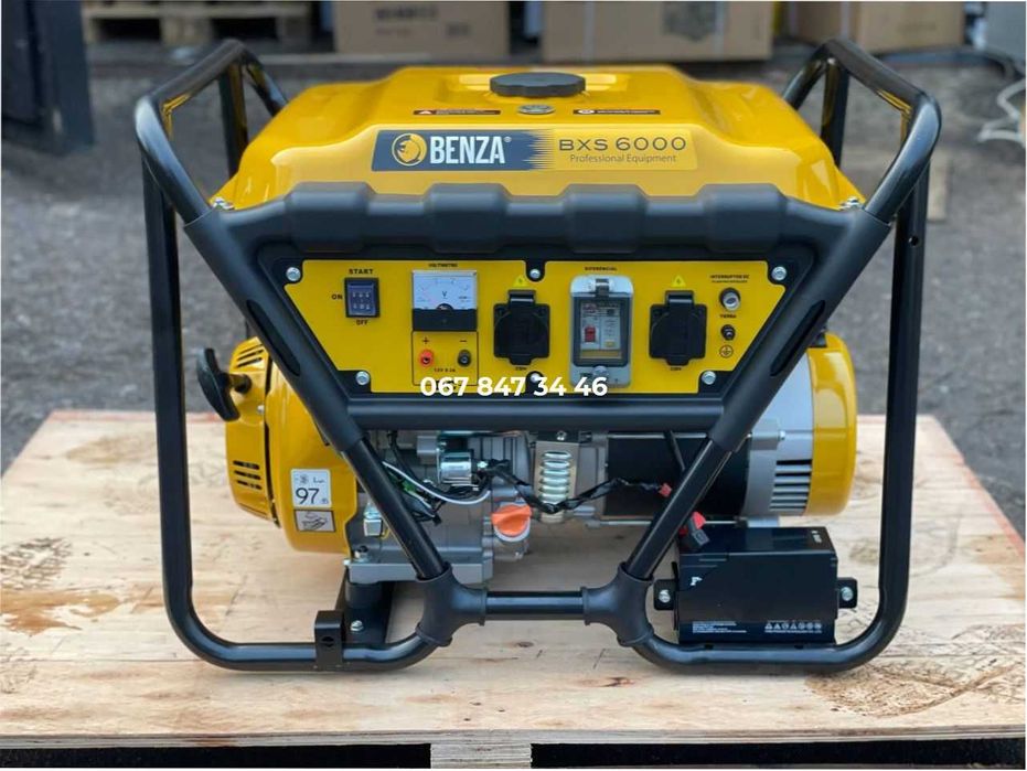 Генератор BENZA Bancada BX6000 AVR 6kW 230V Бензин 1 фаза Испания медь