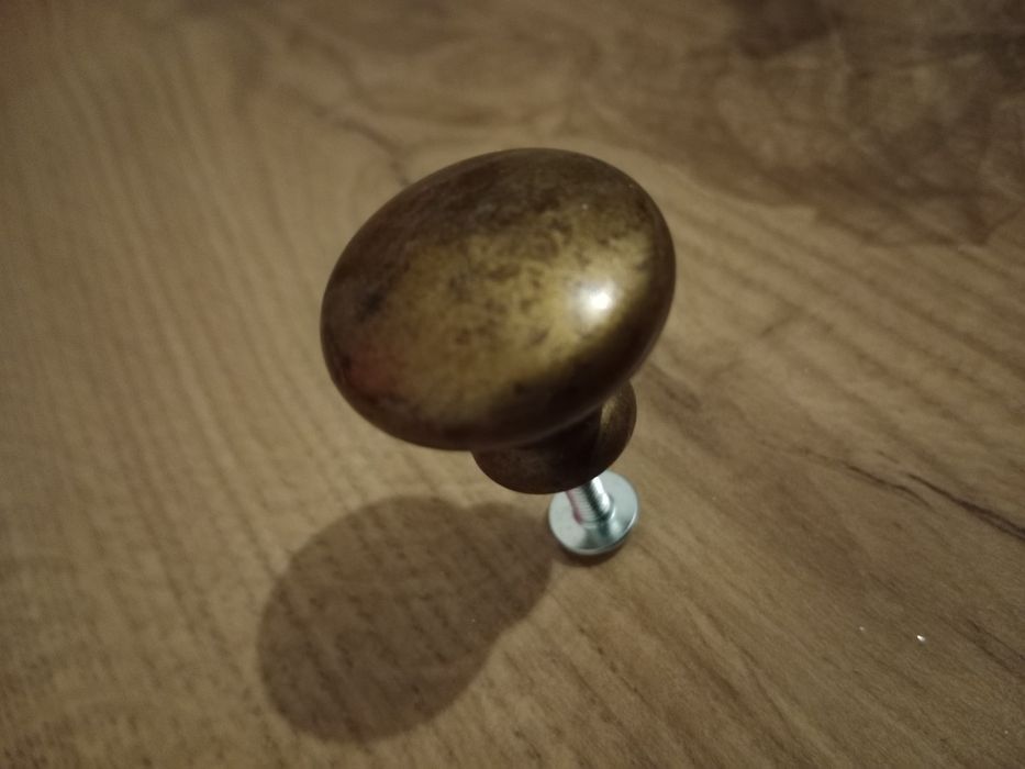 Gałka meblowa uchwyt do mebli brązowy złoty 6szt. Nowe