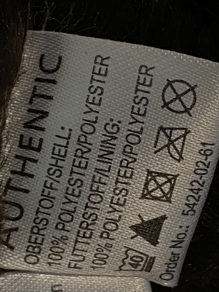 Authentic clothing company 44 brązowy kożuch z kapturem ekoskóra damsk