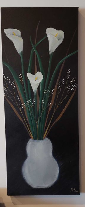 Óleo sobre tela - pintura jarros