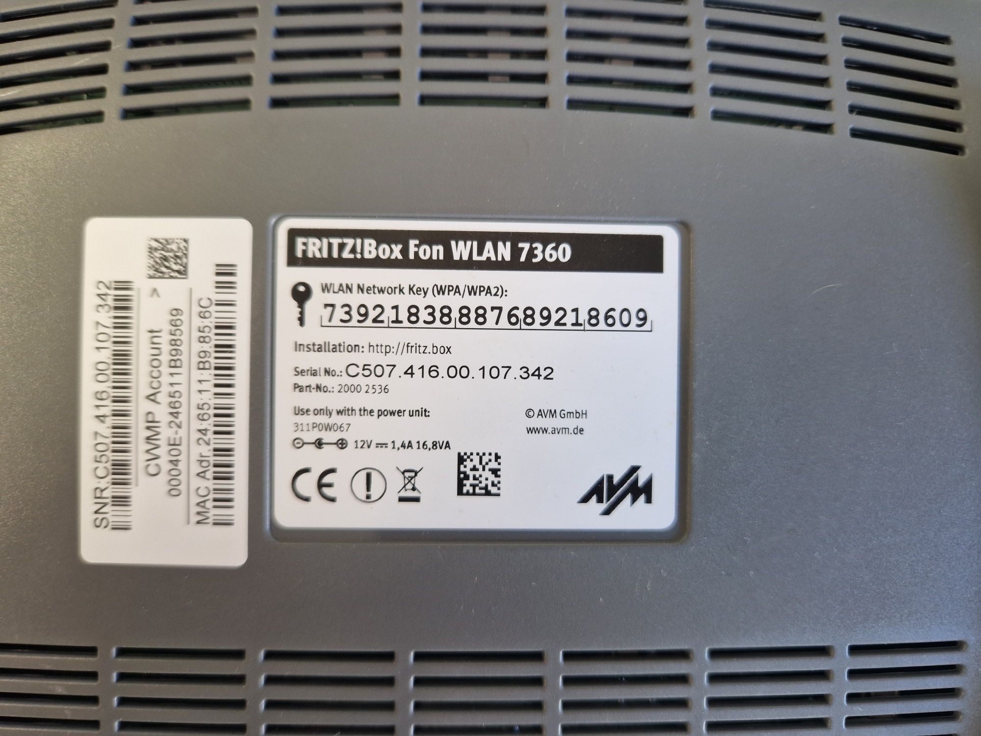 Router FRITZ!Box 7360 OpenWrt ADSL VDSL