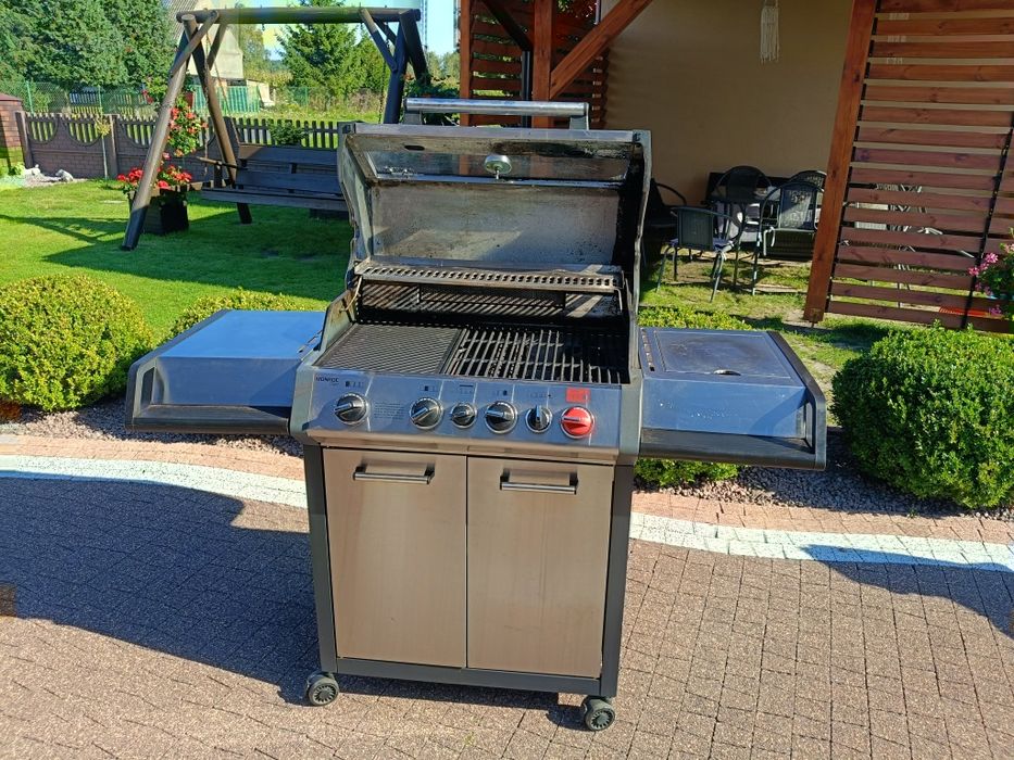 Grill gazowy tanio duży żeliwo