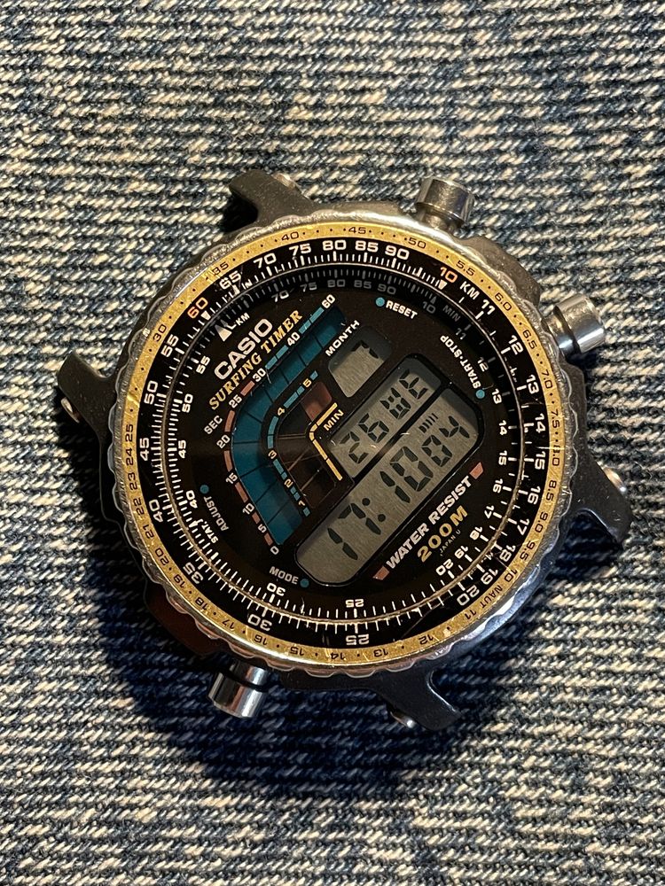 Casio DW-403 surfing timer vintage stary zegarek