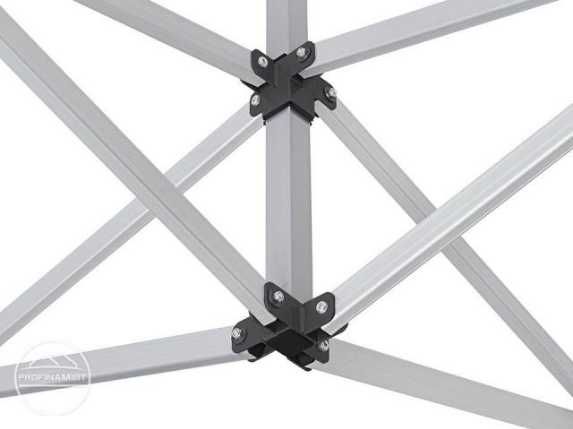 3x3 m Namiot Ekspresowy PROFESSIONAL Alu 40 mm, ze ścianami, biały