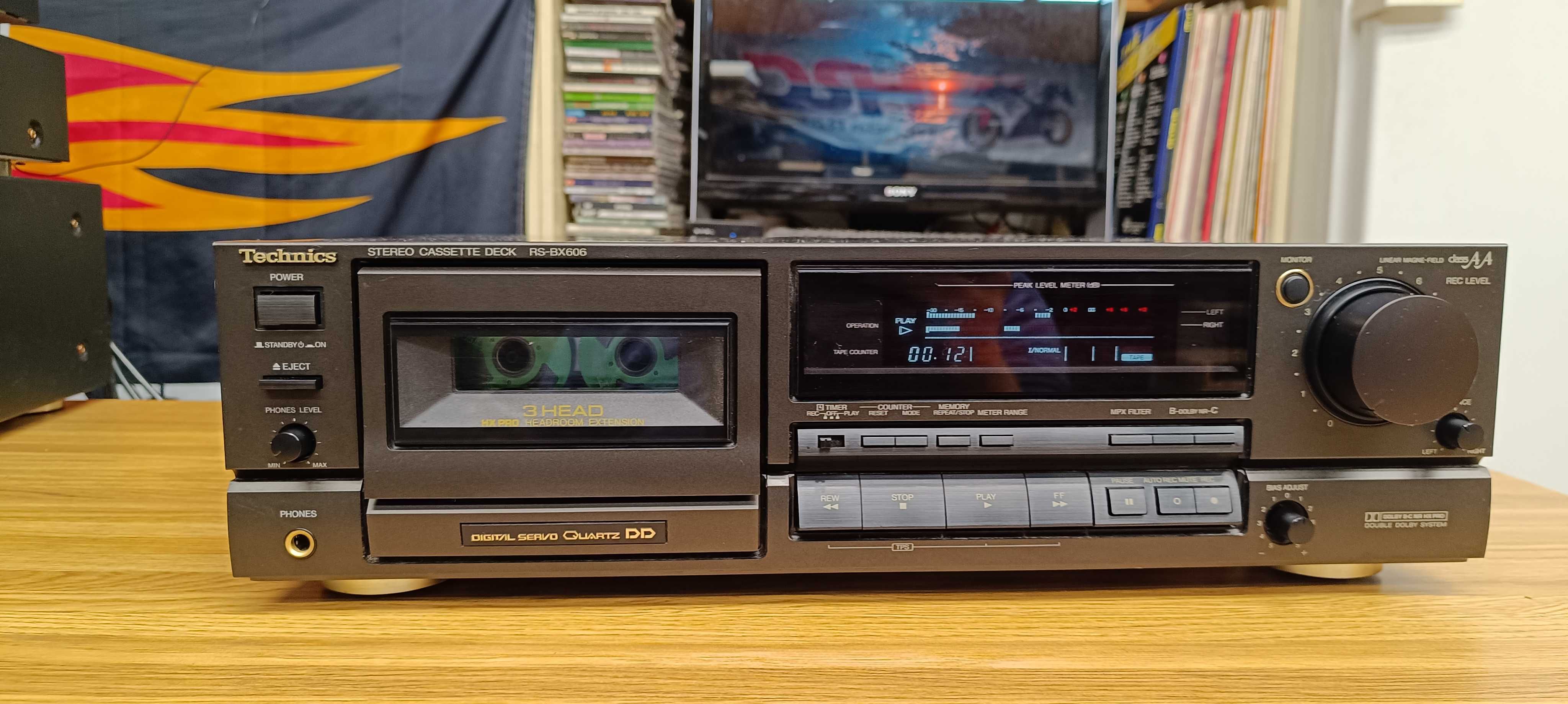 Кассетна дека Technics RS-BX606  (відео роботи !!)