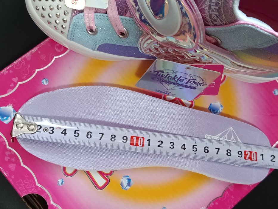 Skechers rainbow 33 кросівки високі для дівчинки