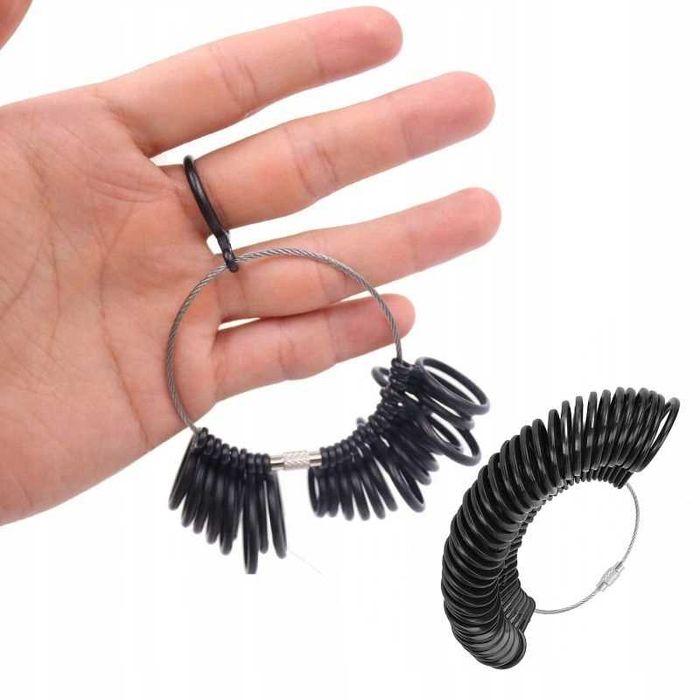 Miarki Jubilerskie do mierzenia Pierścionków Obrączek Palców Zestaw