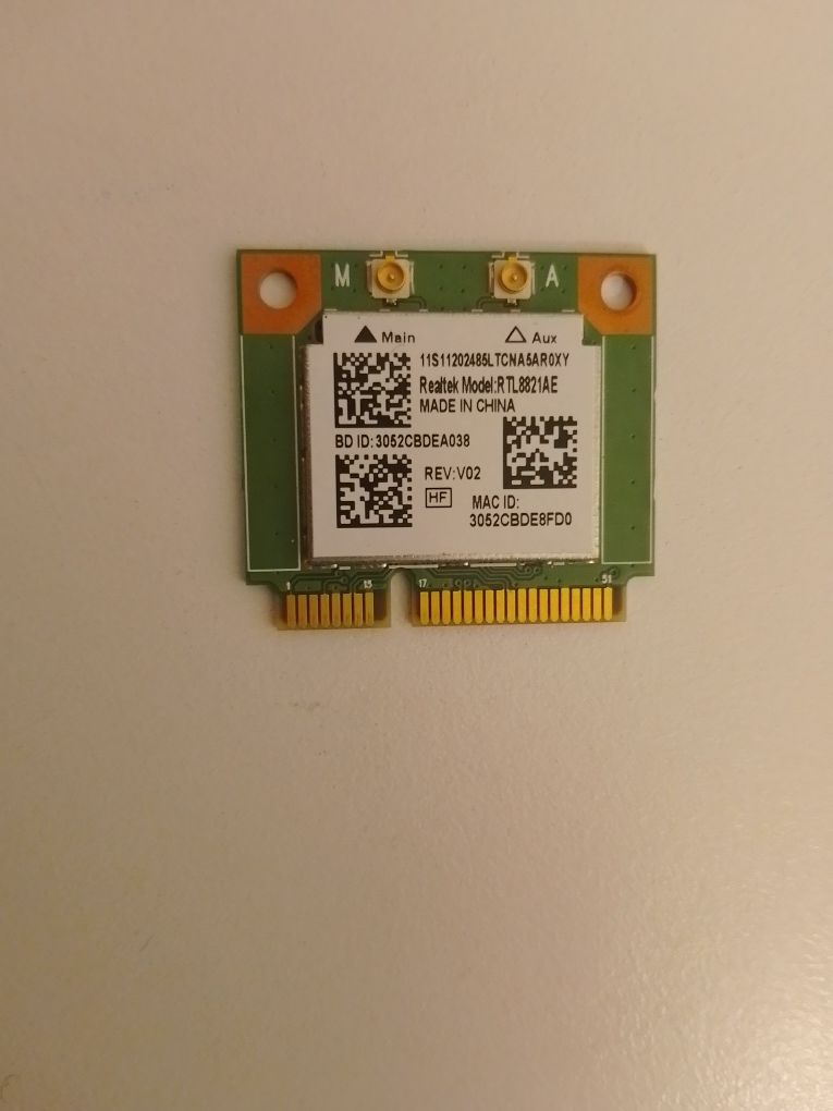 WIFI karta Realtek model RTL8821AENF