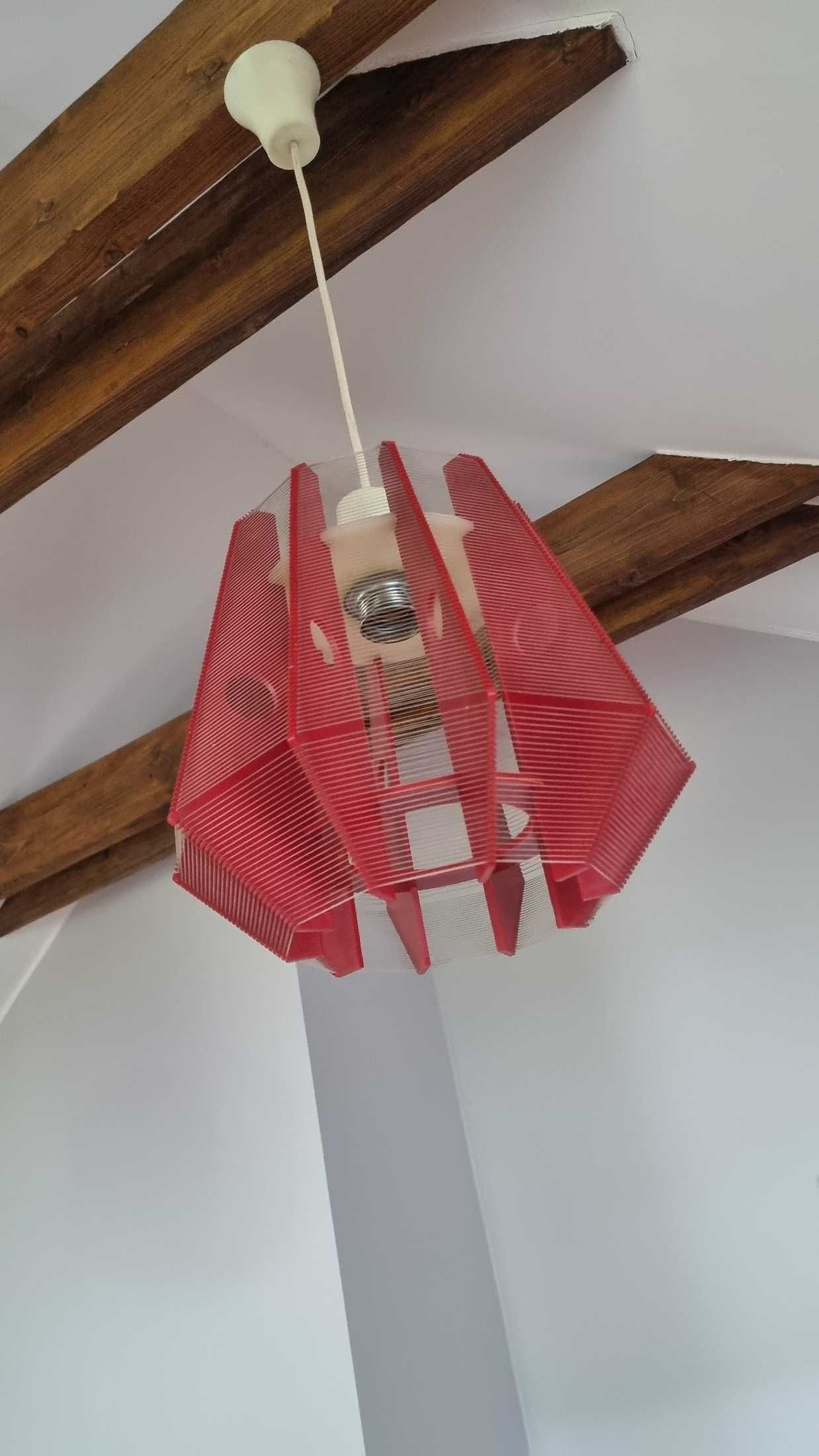 Lampa żyłkowa Rozwój Kłobuck Design PRL Lata 70 z metką