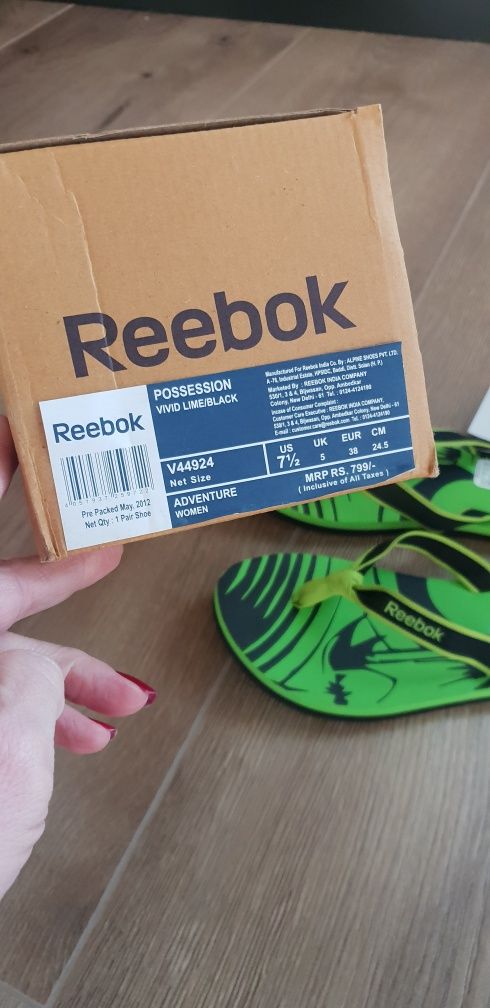 Reebok klapki japonki 38