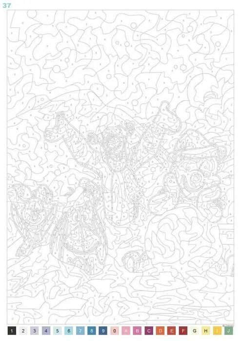 Розмальовка Дісней по номерам - Сезони | Польське видання Pory roku