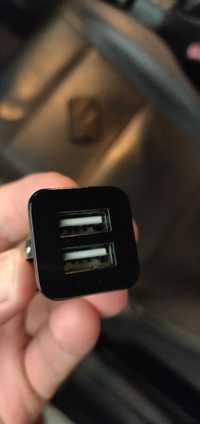 Carregador de Isqueiro USB para Carro, 2 Poras USB