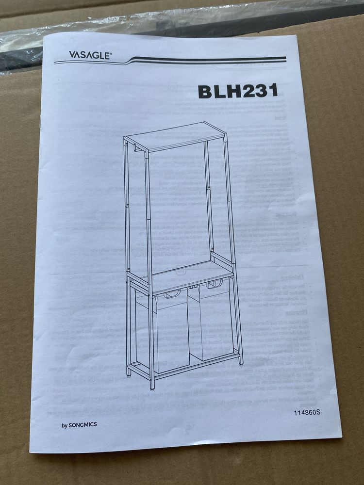 Regał na pranie BLH231B02 Vasagle