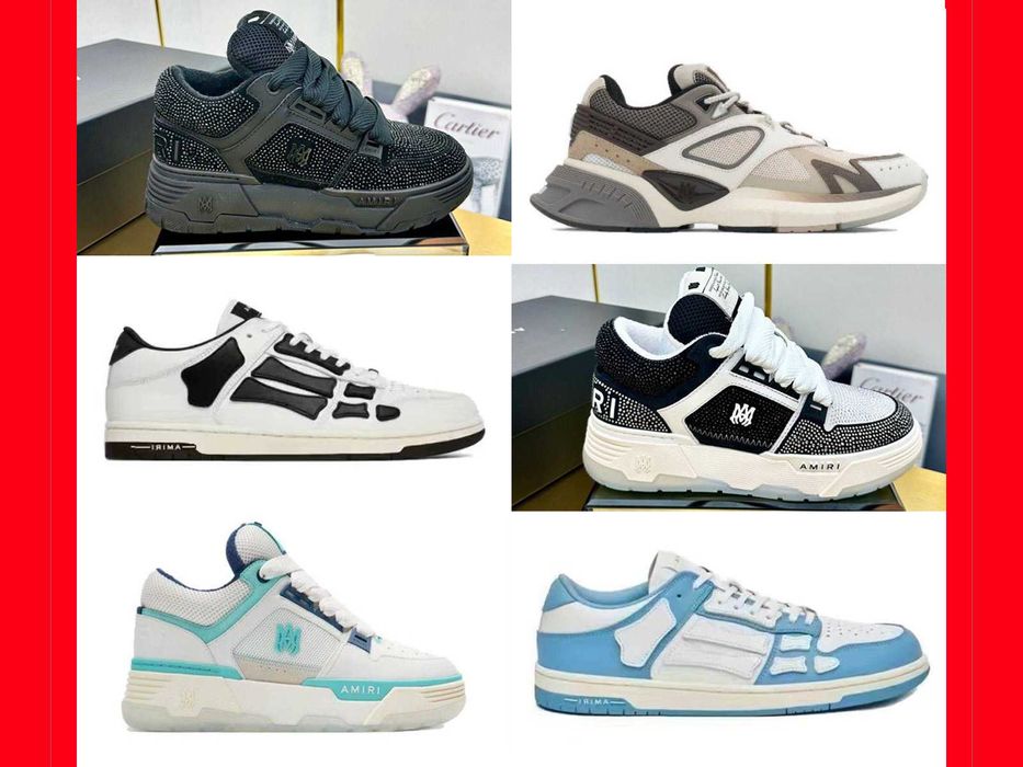КРАЩА ЯКІСТЬ‼️ Кросівки AMIRI / Skel / Runner / Crystal  36–46