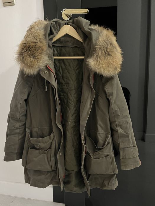 Parka z naturalnym futerkiem