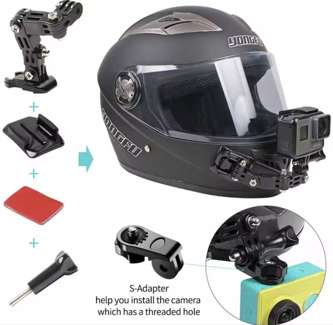 Крепление на шлем для экшн камер GoPro |Xiaomi | Sony | SJcam | DJI,