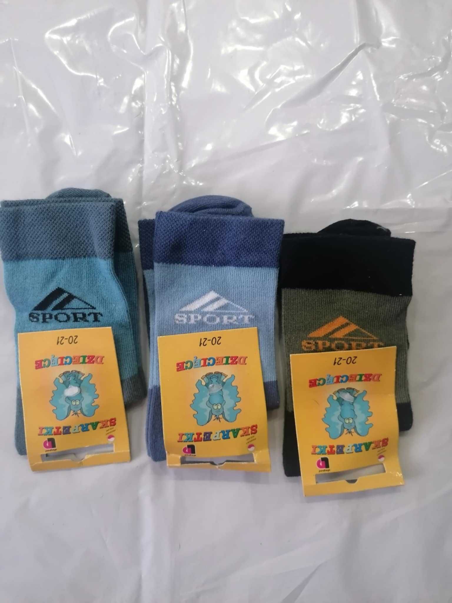 Skarpetki dziecięce 20-21 kpl x3