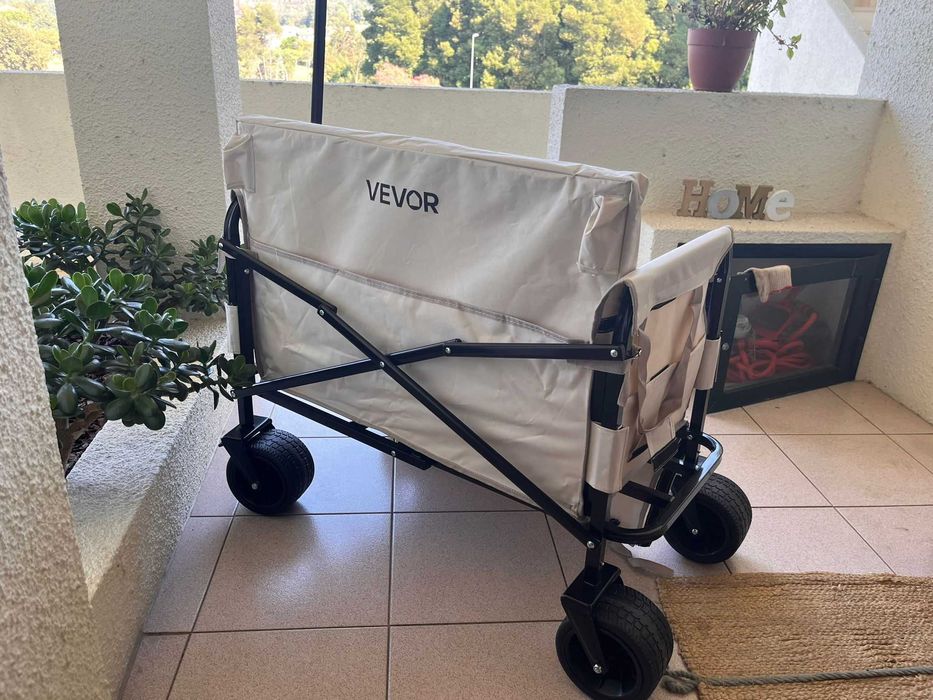 Carrinho Dobrável VEVOR 2-em-1 – Novo, Nunca Usado, Capacidade 258 kg