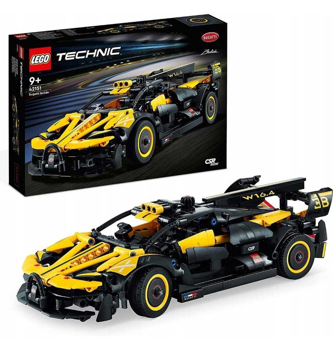 Mikołajki samochód LEGO TECHNIC 42151 BOLID BUGGATI 9+ 905 klocków