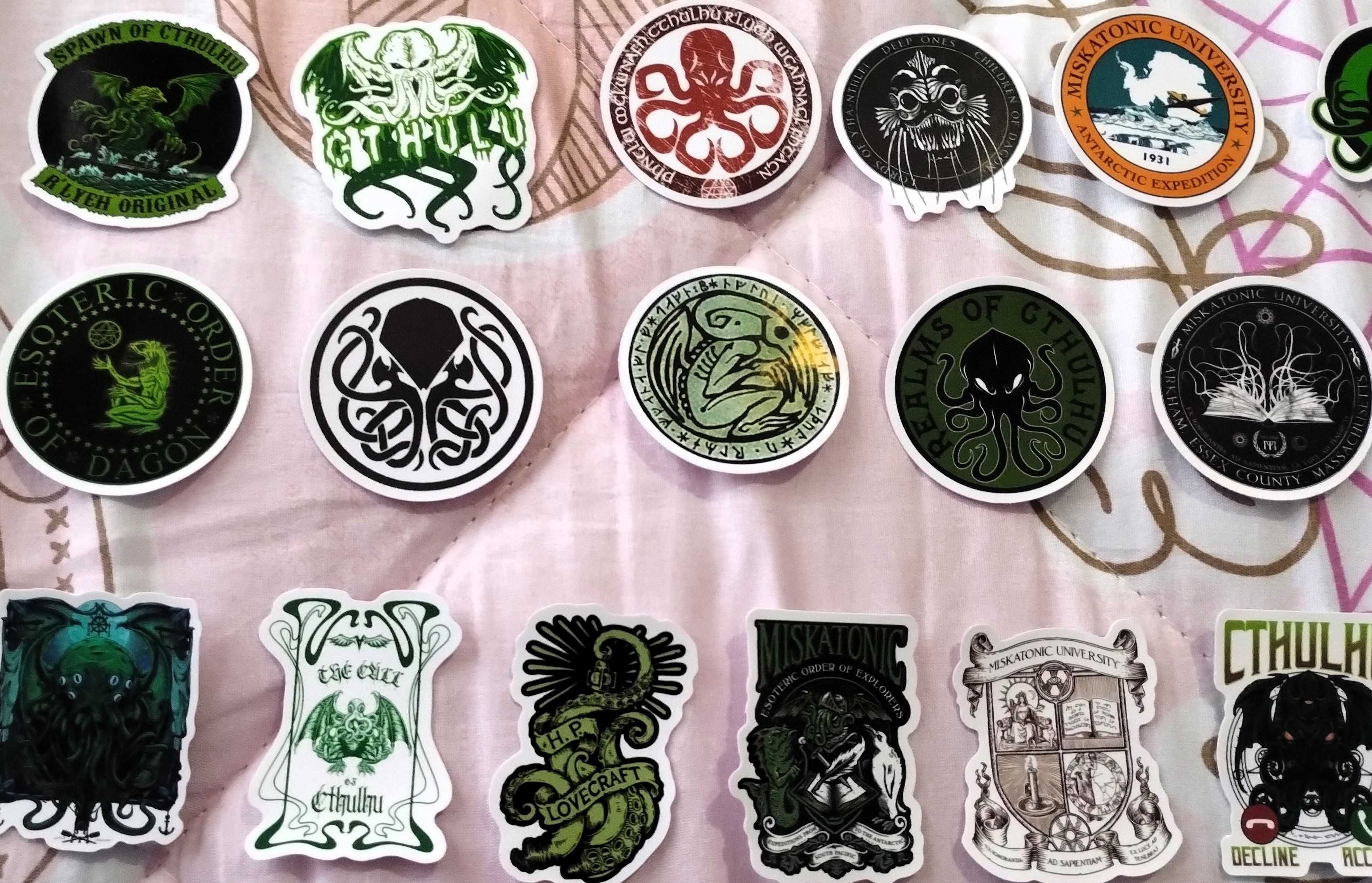 Colecção 50 Autocolantes Cthulhu - H.P. Lovecraft